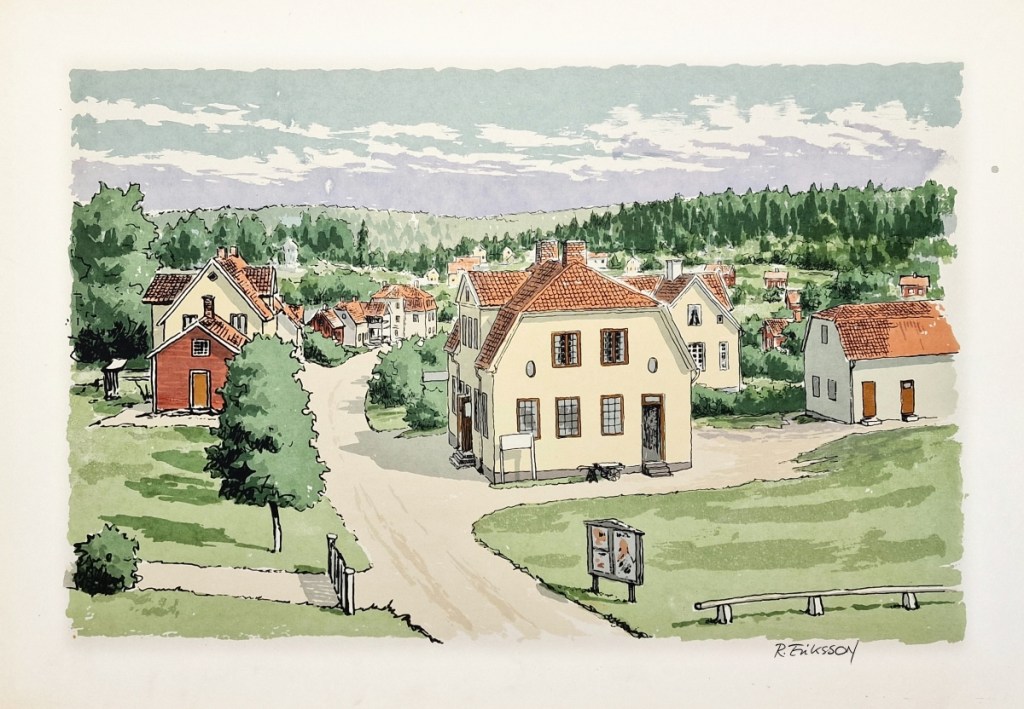 Finspång - Kalkugnsvägen _nedförsbacken söderut_Innan rivningarna