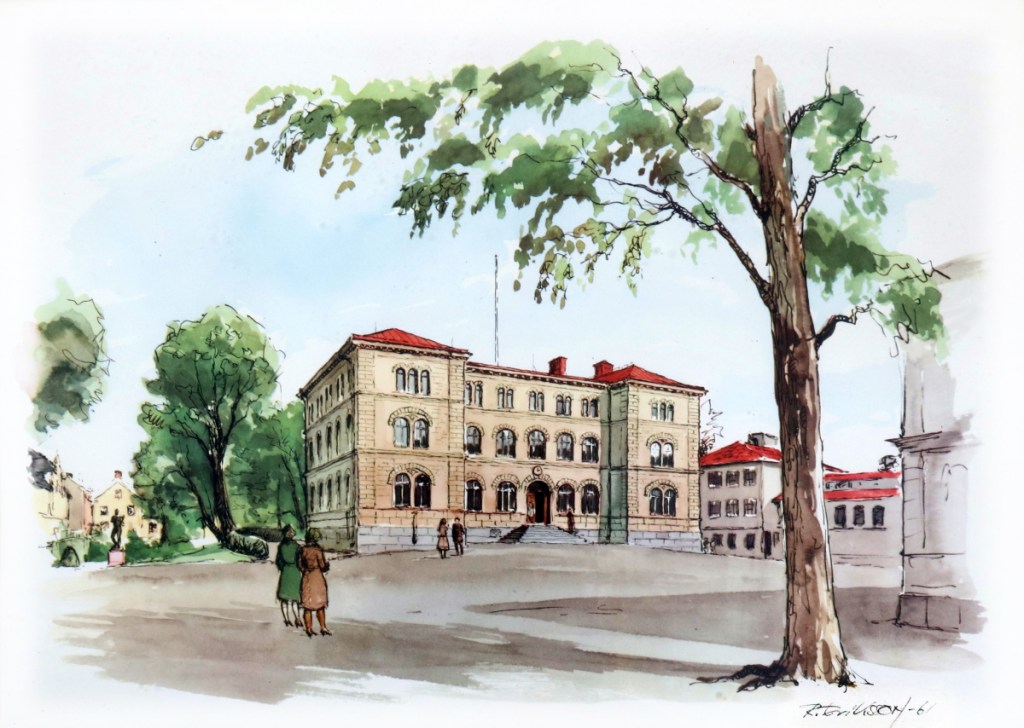 Nyköping - Nicolaiskolan 1961_Bild från Auctionet 2021-01-16