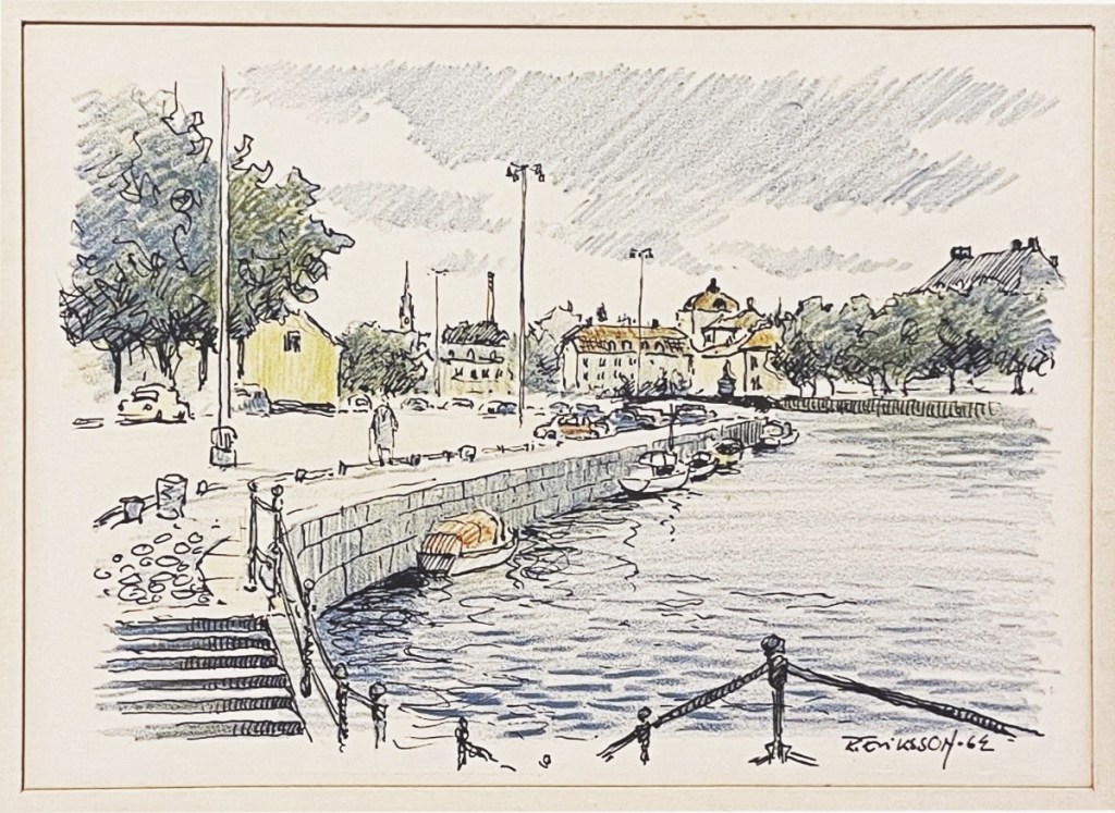 Norrköping - Litografi 1962 - Bild från Tradera mars 2024