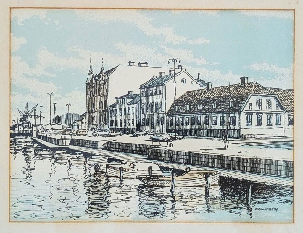 Norrköping - Från Strömsholmen mot hamnen. Bidrag från besökare 240817. Tack Sandra.