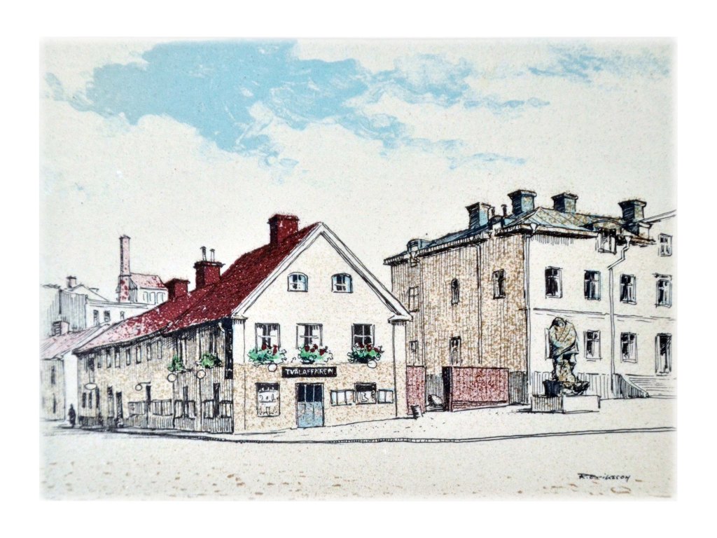 Norrköping - Gamla torget och "Tvåljockes" hus