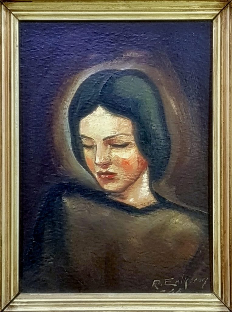 Olja - 1946 - Kvinnoporträtt