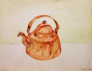 Farmor Ada - Kaffekanna_från ritblock - AE - 29 okt 1952