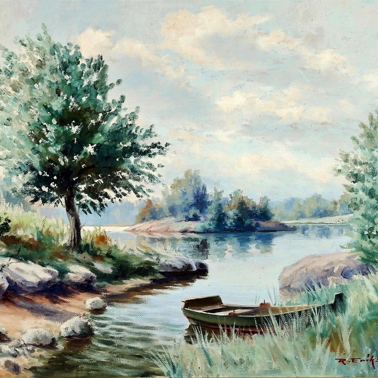 Olja - 1954 - Inropad på Auctionet 2018