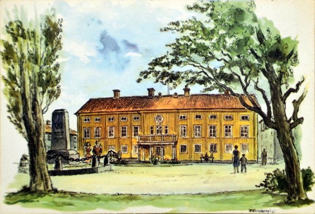 Malmköping (Vykort 1961) - Stadshuset,.