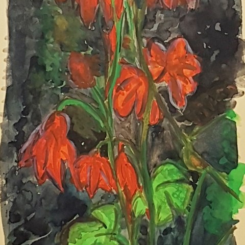 Farmor Ada - Blommor - AE - 1957