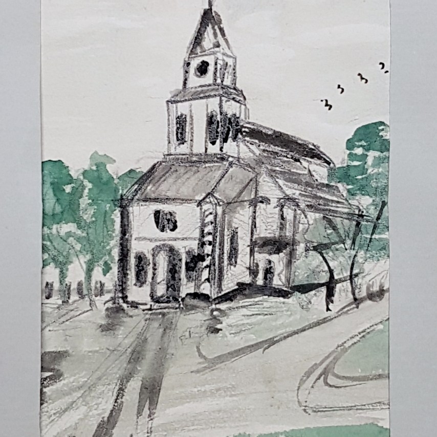 Farmor Ada - Kyrka - AE - 1950