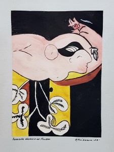 Farmor Ada - Sovande damen av Picasso - AE - 1953