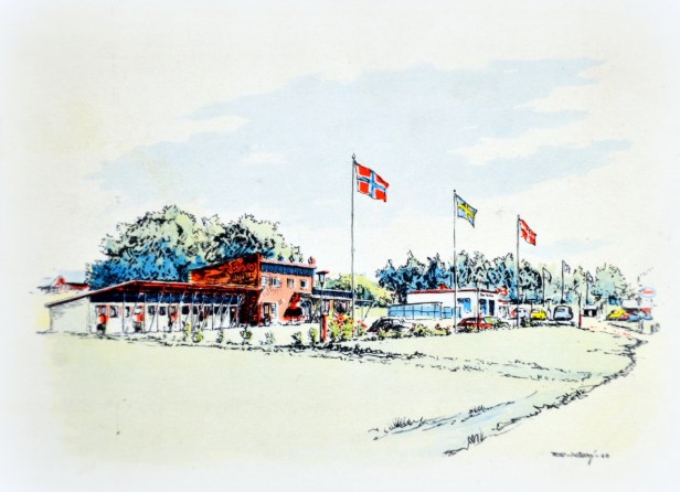 Linköping (Vykort 1960 ) - Motell Filbyter