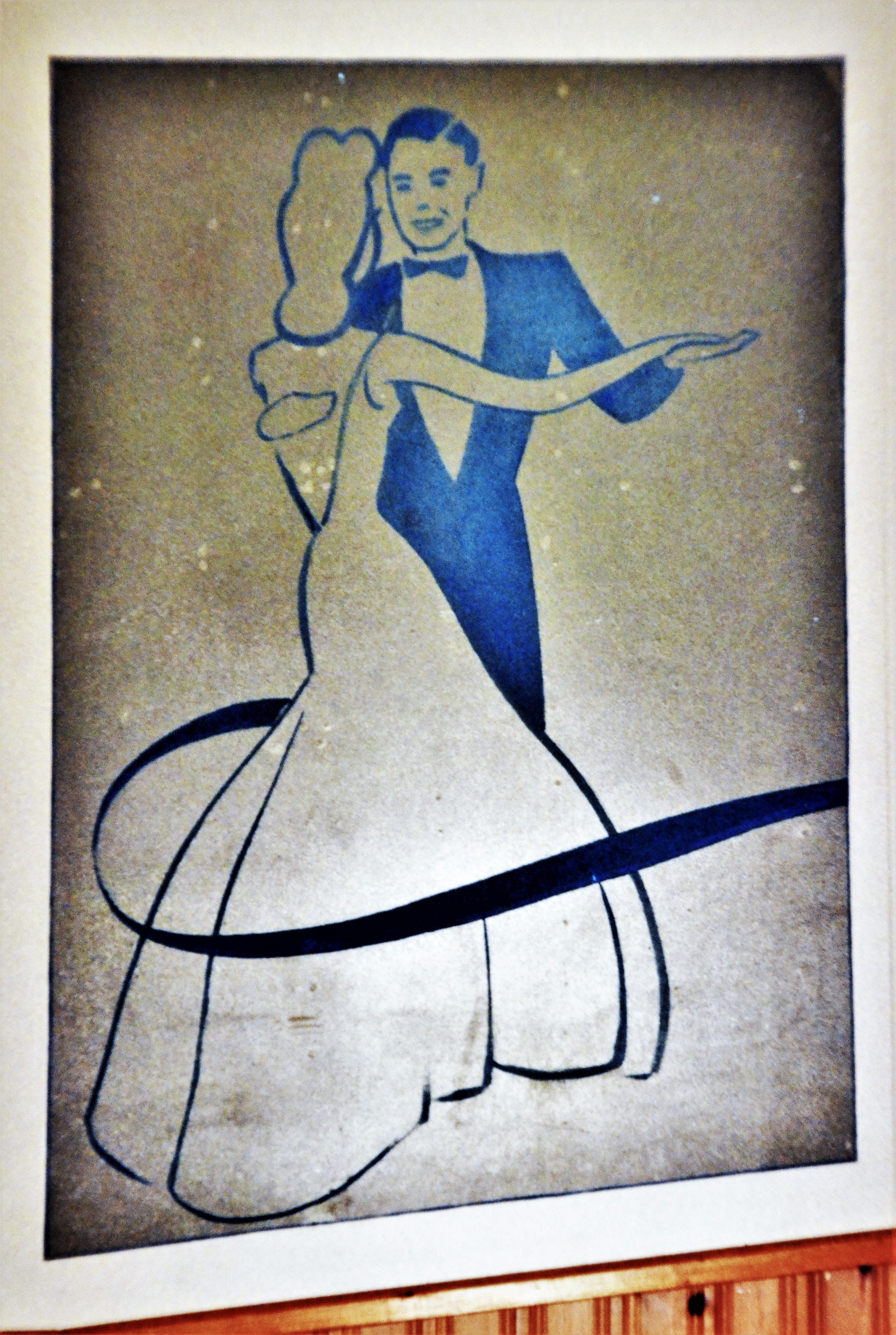 Väggmålning - Svärtinge Folkets Hus