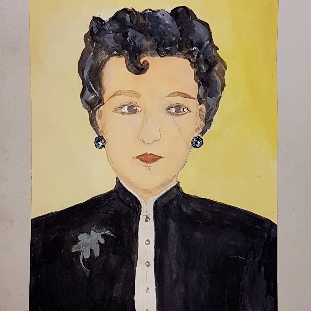 Farmor Ada - Ada_6_Självporträtt - AE - 1953