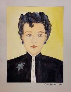 Farmor Ada - Ada_6_Självporträtt - AE - 1953