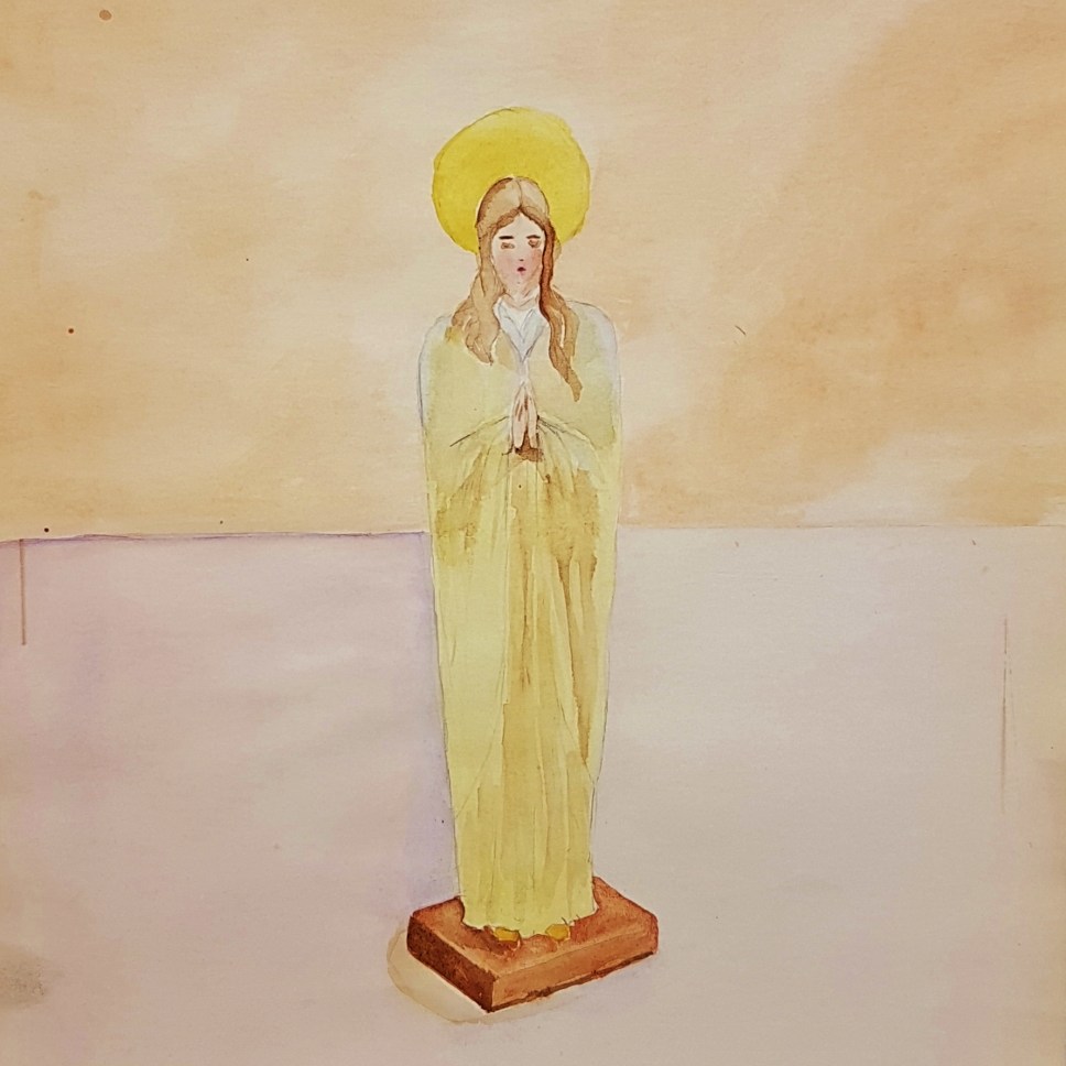 Farmor Ada - Madonna från ritblock - AE - 1952