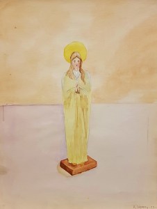 Farmor Ada - Madonna från ritblock - AE - 1952