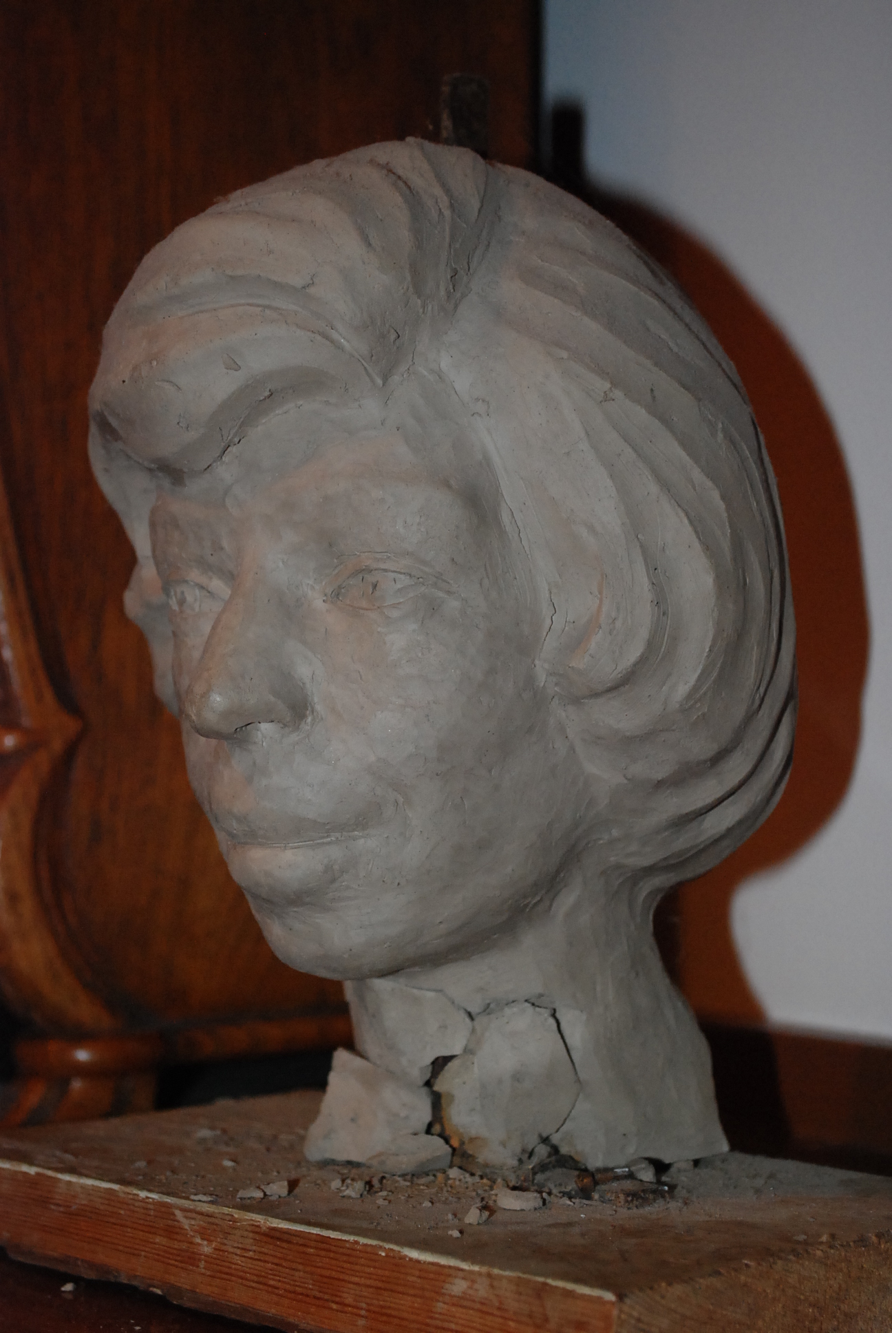 Skulptur - Mamma 60-talet - obränd