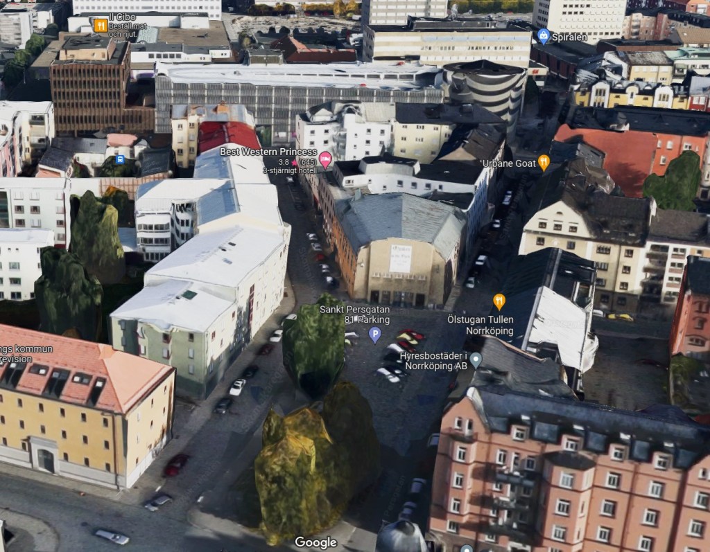 Sankt Persgatan och Skomakaregatan (fd Hantverkaregatan) - Google Maps 2023