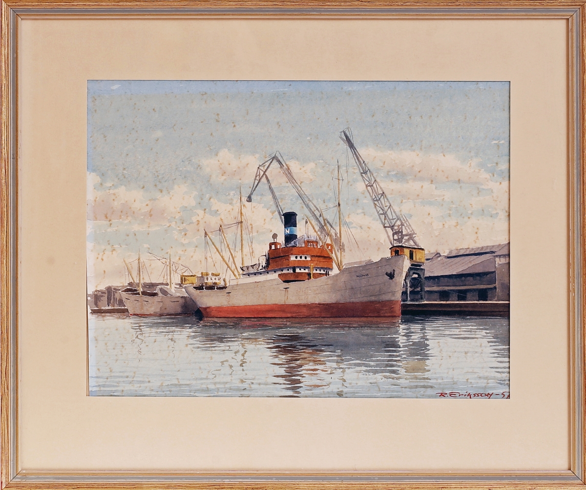 Norrköping - Akvarell - Nova 1957 - Bild från Auctionet 2024-12-04