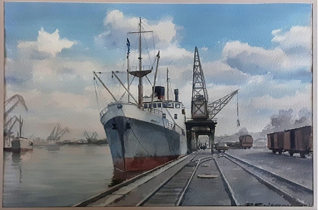 Norrköping - Akvarell - Okänt årtal - Bidrag från Annica W 2025-06-18. Tack Annica :)