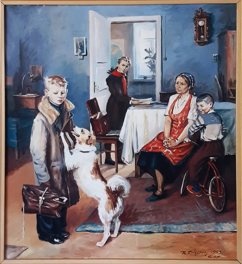 Olja - "Låga betyg igen". Bidrag 2025-06-05. Gissningsvis från 50-talet. Tack för ditt bidrag Annica.